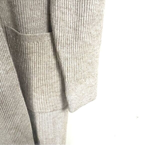 Kerisma longline cardigan light brown oatmeal Sz S/M - Picture 4 of 7